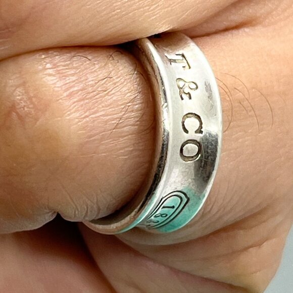 Tiffany & Co 1837 Sterling Silver Ring Band – Size 4 - Picture 3 of 8